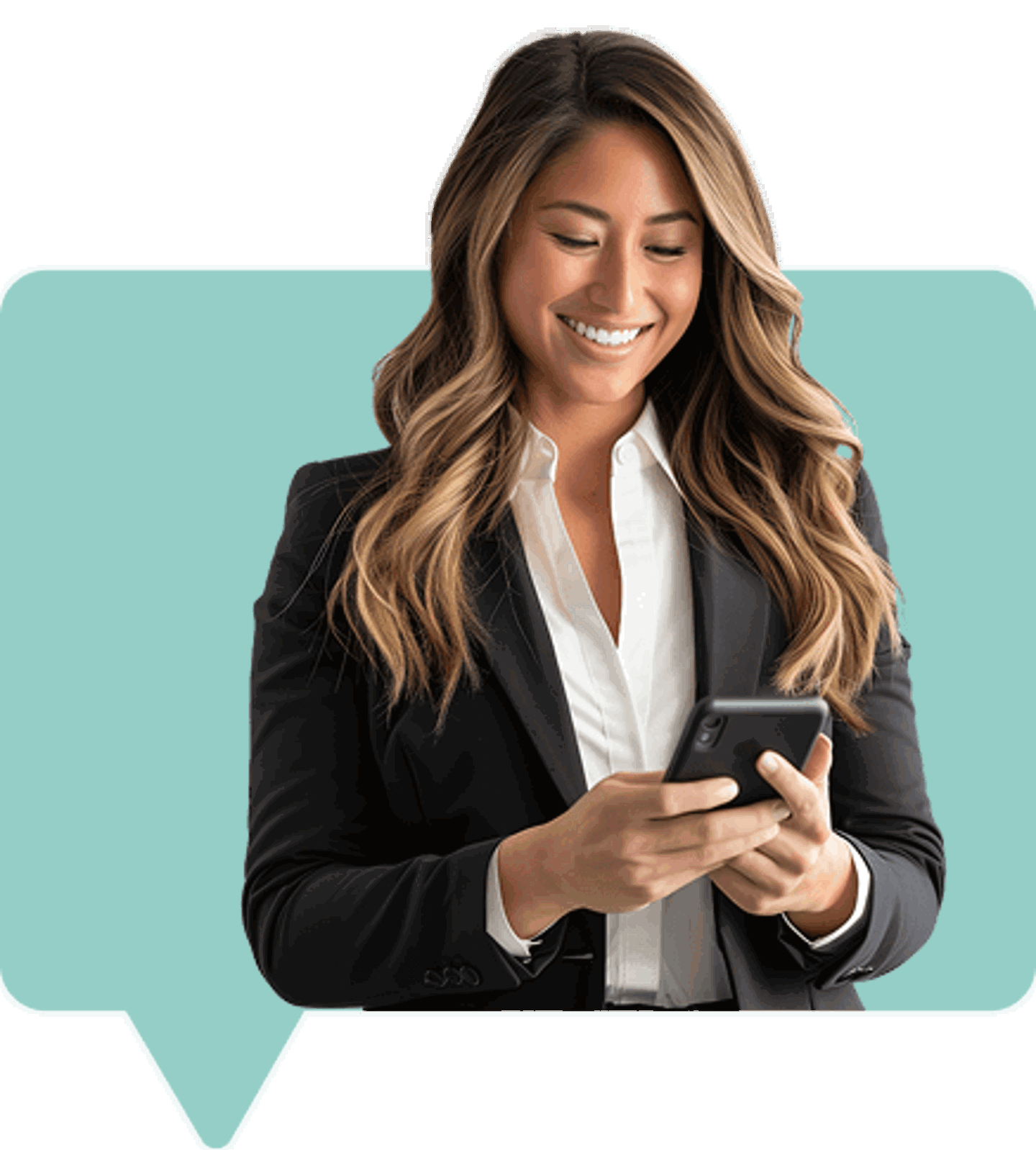 Woman Loooking Phone